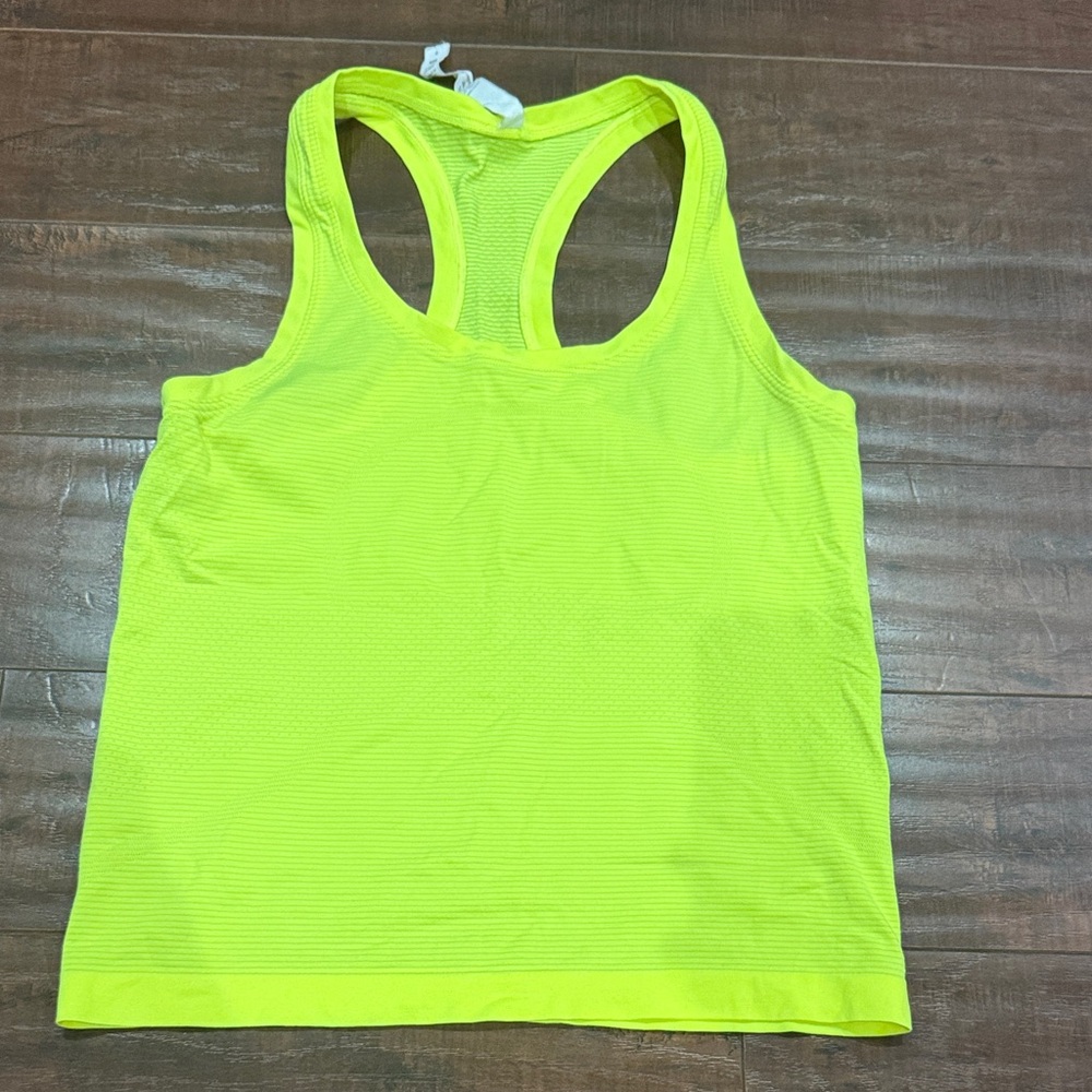 Lululemon Athletica Neon Green Tank Top